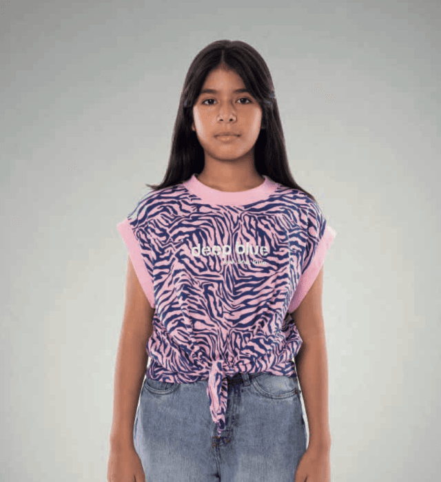 imagen de camiseta full print anudada